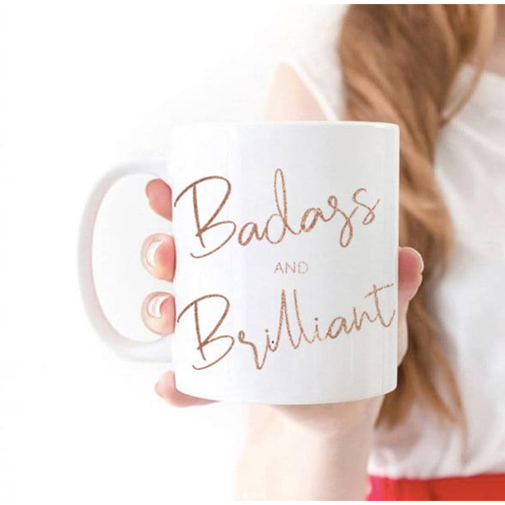Badass and Brilliant Feminist Mug Feminist Gift Feminism Feminist Favorite Mug Coffee Mug Badass Mug 15oz mug 11oz mug - 1.jpg
