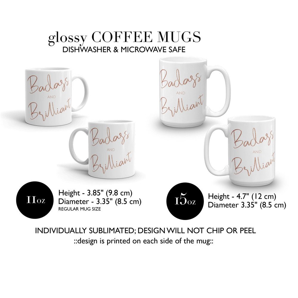 Badass and Brilliant Feminist Mug Feminist Gift Feminism Feminist Favorite Mug Coffee Mug Badass Mug 15oz mug 11oz mug - 4.jpg