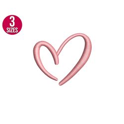 mini heart embroidery design, heart shape, love, valentines day machine embroidery file, instant download