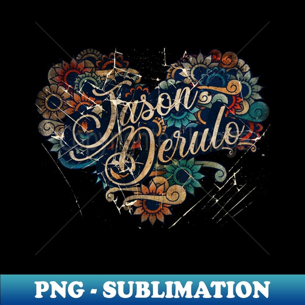 Jason Derulo Colouring Jason Derulo - VIGNETTE VINTAGE COLOR - Instant PNG Sublimat - Inspire ...