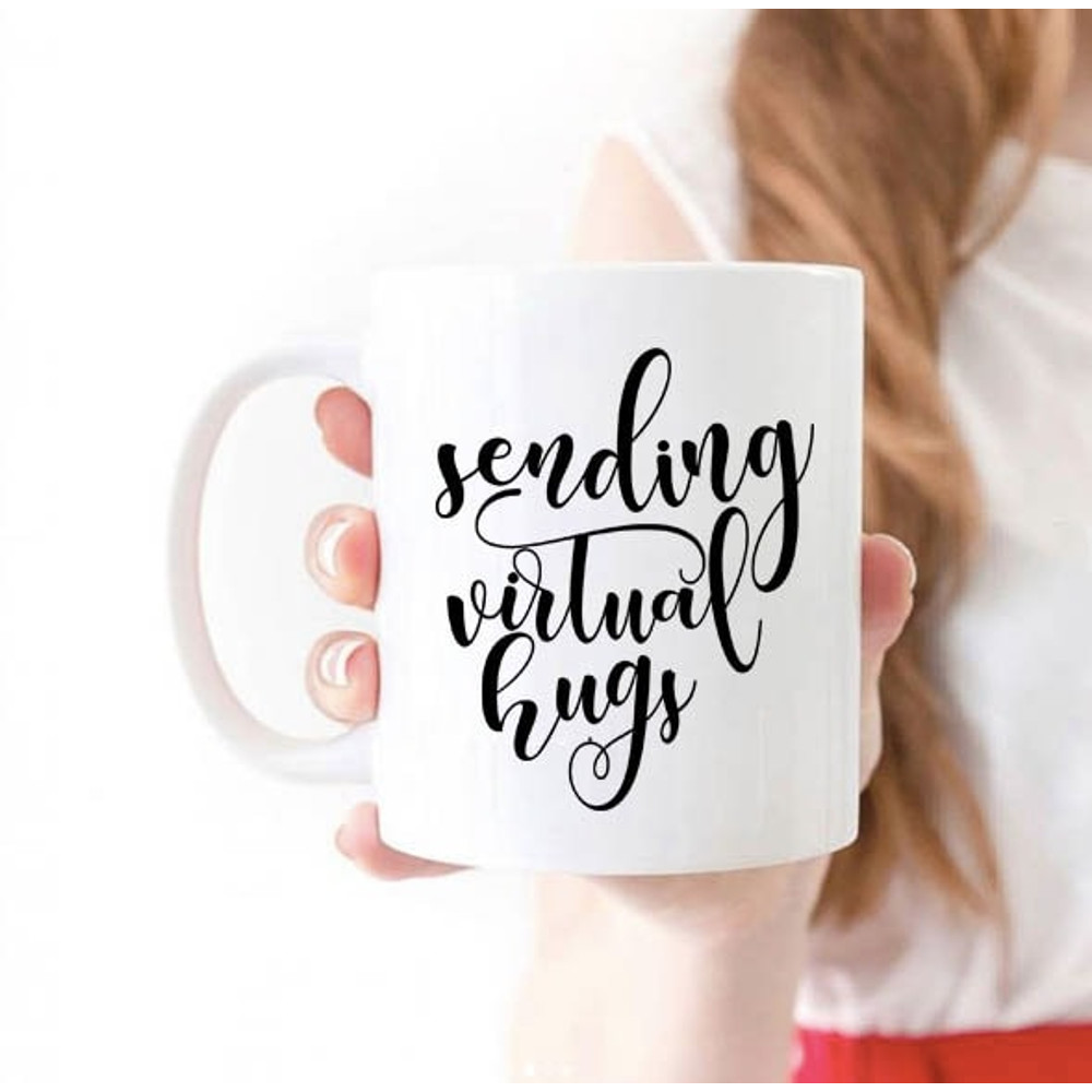 Sending Virtual Hugs Mug   Quarantine Gift   Social Distancing  Gift for Her  Isolating  Grandparent Gift  Quarantine Birthday - 1.jpg