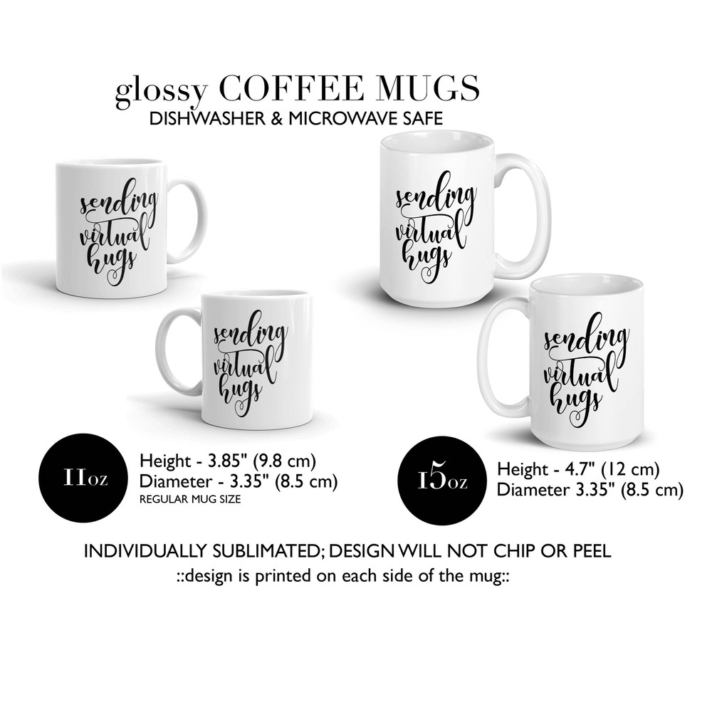 Sending Virtual Hugs Mug   Quarantine Gift   Social Distancing  Gift for Her  Isolating  Grandparent Gift  Quarantine Birthday - 2.jpg