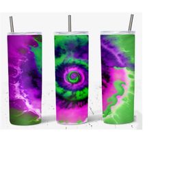 20 oz tie dye skinny tumbler wrap, tie dye tumbler wrap, vibrant wrap, straight tempalte, tapered, sublimation graphics, digital download