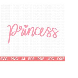 princess svg, little girl svg, princess quotes svg, princess shirt svg, hand-lettered quote, cut file for cricut, silhouette