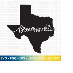 brownsville city svg,texas svg, texas clipart, texas silhouette, texas shape svg, texas cities svg, texas state, cut file cricut, silhouette