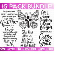 christian quotes svg bundle, scripture bundle, bible verse bundle, religious svg, jesus, god, faith svg, cricut cut files,, instant download