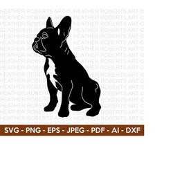 french bulldog svg, dog silhouette svg, playful dog svg, dog breed svg, dog svg, dog clipart svg, dog lover svg, cut file cricut