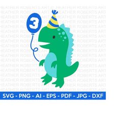 3rd dinosaur birthday svg, cute dinosaur svg, t-rex svg, dino svg, little boy svg, boy shirt svg, dinosaur birthday, cut file cricut