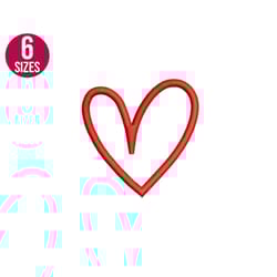 mini heart embroidery design, heart shape, love, valentines day machine embroidery file, instant download