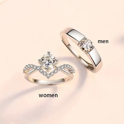 Couple Ring, Girlfriend - Boyfriend Ring - Birthday Gift - Stacking Ring - Couple Ring Set - Couple Jewelry