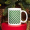Christmas Candy Cane, Green Candy Mug, Unique Holiday Gift, Christmas Cheer Mug, Festive Coffee Mug, Holiday Drinkware, Christmas present - 1.jpg