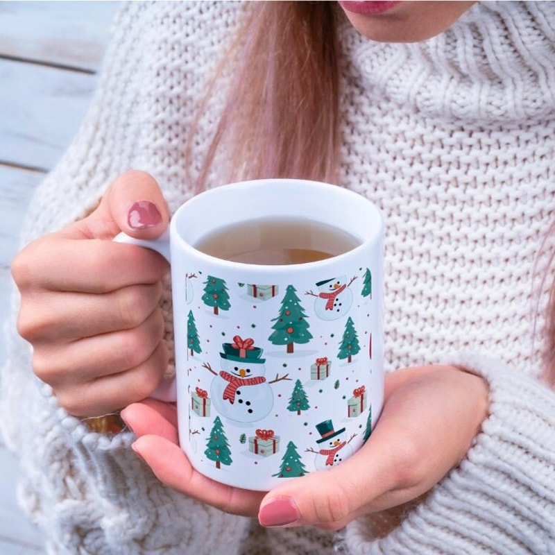 Christmas Let it Snow, Christmas Snow Mug, Unique Holiday Gift, Christmas Humor, Festive Coffee Mug, Holiday Drinkware, Christmas present, - 2.jpg