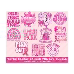 in october we wear pink svg, breast cancer svg bundle, breast cancer awareness svg, pink ribbon svg, fight cancer svg, cancer cut files