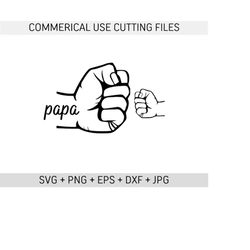 personalized father's day fist bump, baby toddler kid dad fist bump svg, family svg, father's day designs, digital download cut files