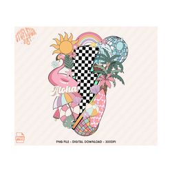 retro summer png, summer smiley face png, summer sublimation design, summer vacation png, beach vibes png, summer lightning bolt, digital