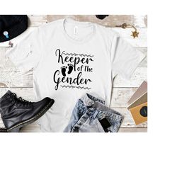keeper of the gender svg, gender reveal shirt svg, pregnancy announcement girl boy, gender reveal svg, png,svg,dxf,eps