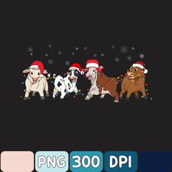 Cow Santa Png, Christmas Png, Cows Png, Christmas Santa Claus Png, Christmas Family Png, Western Png