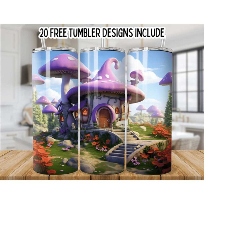 25102023163122-mushroom-20oz-skinny-tumbler-wrap-mystical-mushroom-cottage-image-1.jpg