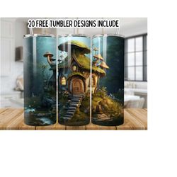 village house 20oz skinny tumbler wrap, tumbler designs png, straight seamless graphics tumbler wrap png, instant digital download