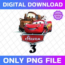 personalized disney cars birthday png , cars birthday png , custom name age disney cars raglan option png, cars personal