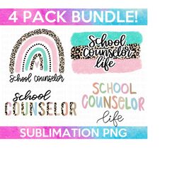 school counselor sublimation bundle, school counselor sublimation png file, counselor shirt png, school counselor life p