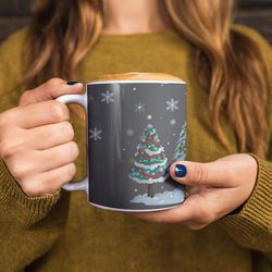 christmas mug gift, hot chocolate mug, toddler xmas mug