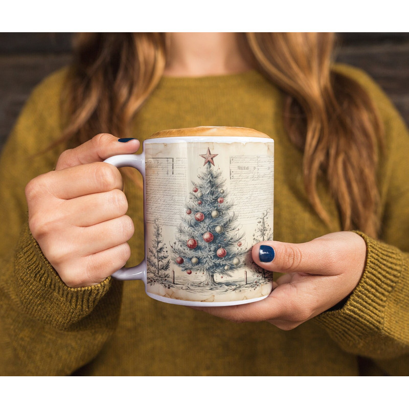 Christmas mug gift, hot chocolate mug, xmas mug, Christmas ornament wrap, Christmas Movie Mug, vintage Christmas decor, gift for girls - 1.jpg
