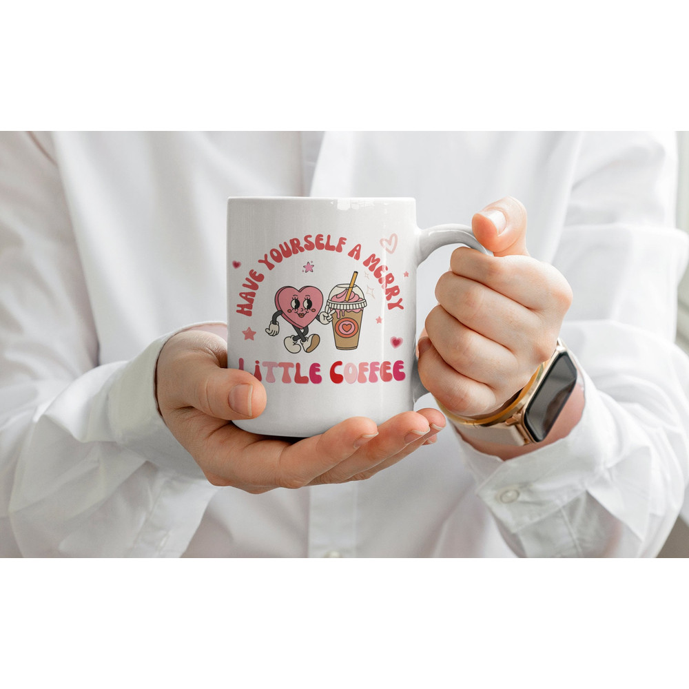 Personalized Christmas mug gift, hot chocolate mug, toddler xmas mug, Christmas ornament wrap, Christmas Movie Mug, pink christmas mug - 1.jpg