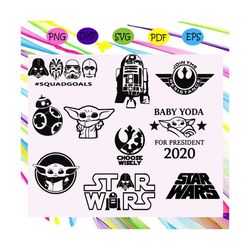 star wars bundles,star wars, yoda , baby yoda gift, baby yoda clipart, star wars gift, star wars baby, for silhouette, f