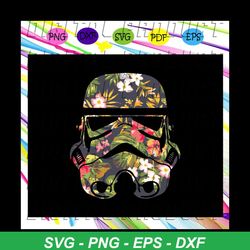 star wars tropical stormtrooper floral , buffalo plaid svg, star wars svg, star wars, stormtrooper merry sithmas, darth