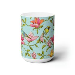 bird lovers porcelain mug extra large 15 oz ceramic mug