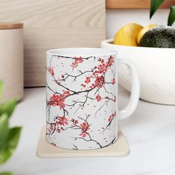 cherry blossom beauty mug elegance in bloom
