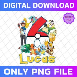 personalized pokemon birthday png , funny pikachu game cartoon kids png, custom personalized birthday png, digital