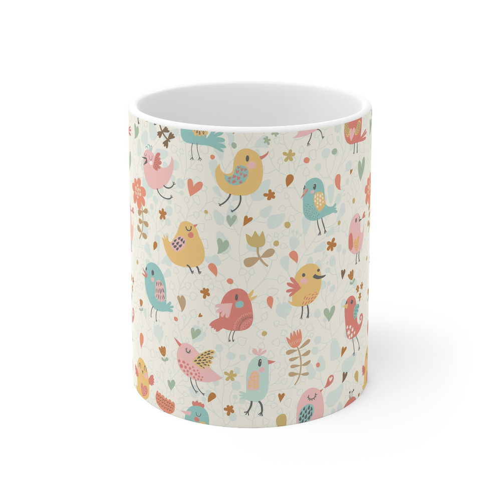 Feathered Friends Ceramic Cup 11 oz Ceramic Mug - 2.jpg