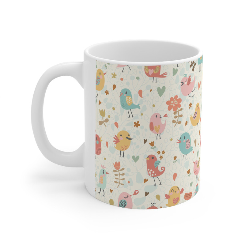 Feathered Friends Ceramic Cup 11 oz Ceramic Mug - 3.jpg