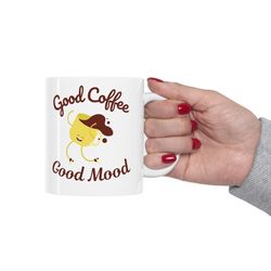 good coffee good mood ceramic mug 11oz