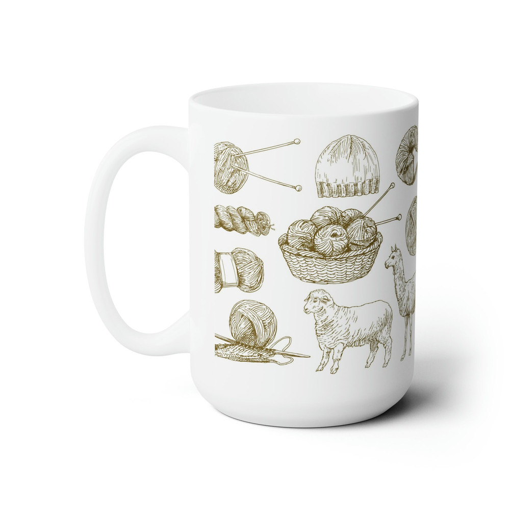 Knitting Therapy Relax and Sip Your Favorite Hot Beverage from This Extra-Large 15oz Ceramic Mug - 3.jpg