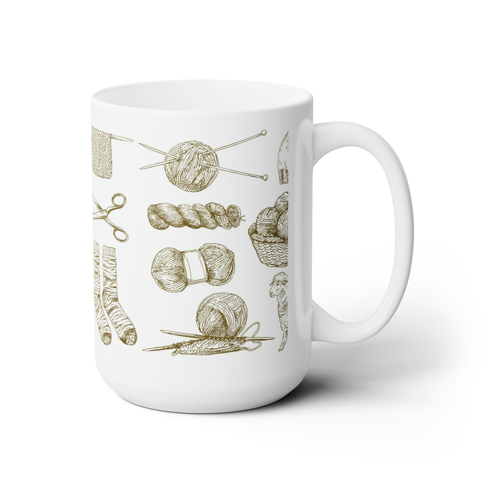 Knitting Therapy Relax and Sip Your Favorite Hot Beverage from This Extra-Large 15oz Ceramic Mug - 4.jpg