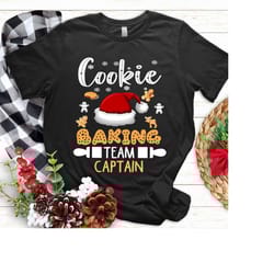 cookie baking team captain gingerbread christmas t shirt, merry christmas sweatshirt, christmas sweatshirt