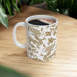 lunar new year dragon mug welcome prosperity in style with this 11 oz mug