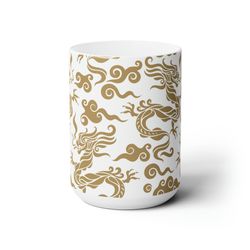 lunar new year dragon mug welcome prosperity in style with this extra large 15 oz ceramic mug