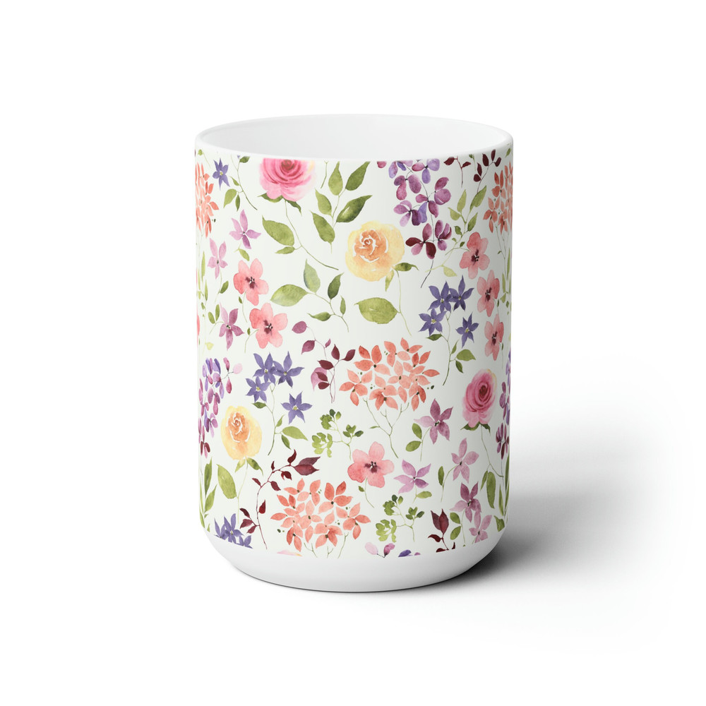 Whimsical Garden Coffee Mug - Delightful and Playful Extra-Large 15oz Ceramic Mug - 2.jpg