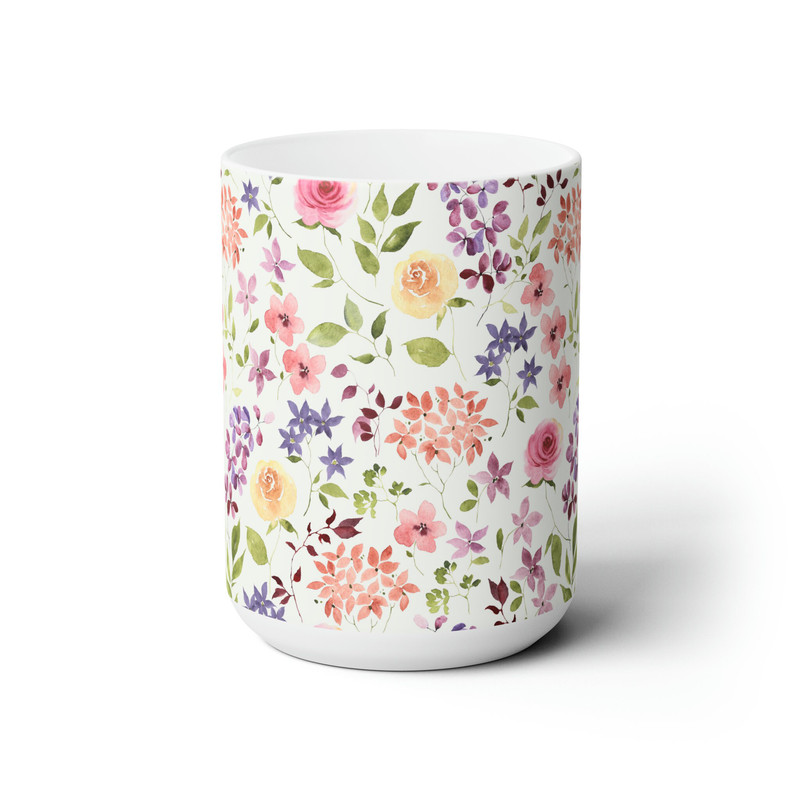 Whimsical Garden Coffee Mug - Delightful and Playful Extra-Large 15oz Ceramic Mug - 2.jpg
