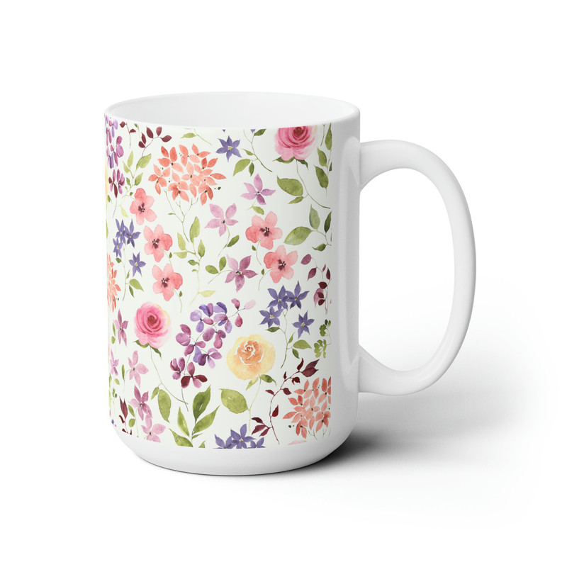 Whimsical Garden Coffee Mug - Delightful and Playful Extra-Large 15oz Ceramic Mug - 4.jpg