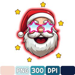 Pink Santa Trendy Christmas Png, Commercial Use, Preppy Santa Shirt Design, Cute Christmas Png, Sublimation