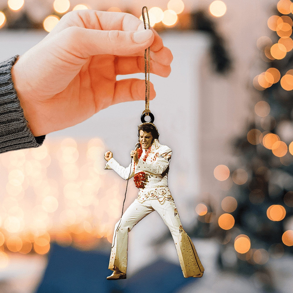 Elvis Christmas Ornament, Elvis Presley Christmas ornament, Merry Christmas Elvis 2023, Elvis Presley Tree Decoration, Christmas Fan Gift - 2.jpg