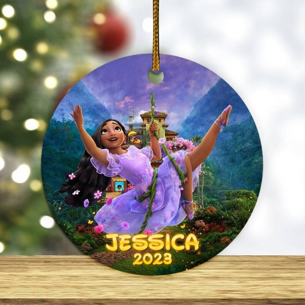 Encanto Isabela Ornament, Encanto Christmas Ornament, Customized Encanto Ornament, Kids Christmas Ornament, Ornament Personalized 2023 - 1.jpg