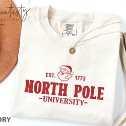 north pole university t-shirt png, north pole university t-shirt png, north pole xmas t-shirt png, trendy christmas t-sh