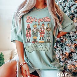 nuts about christmas t-shirt png, crackin nutcrackers shirt png, christmas t-shirt png, cute xmas t-shirt png, nutcrack