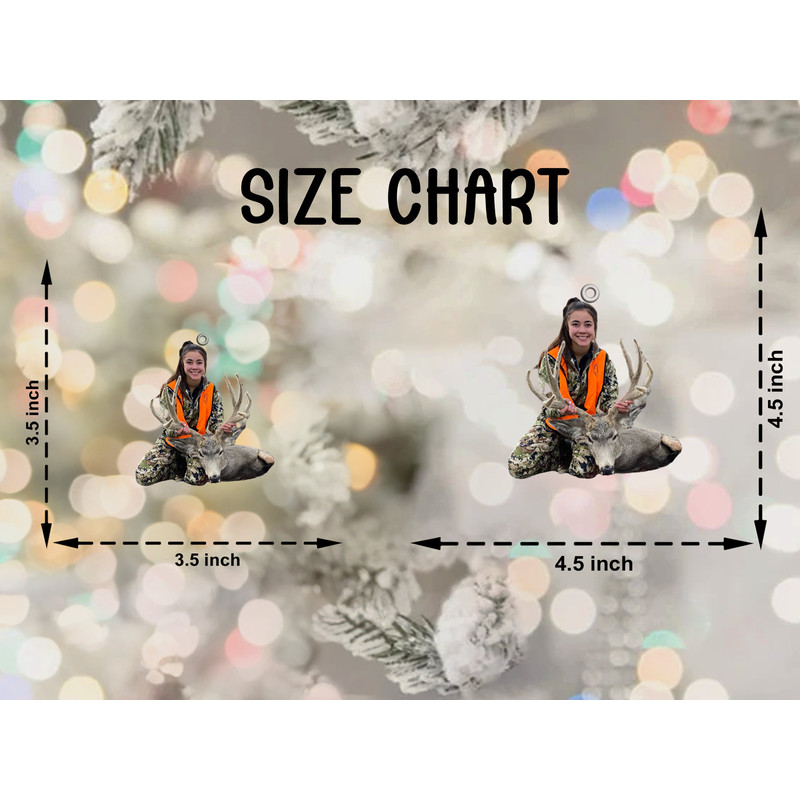 Custom Photo Hunting Ornament, Hunting Ornament, Gift for Deer Hunting Lovers, Hunter Christmas Ornament, Custom Photo Ornament, Hunter Gift - 5.jpg